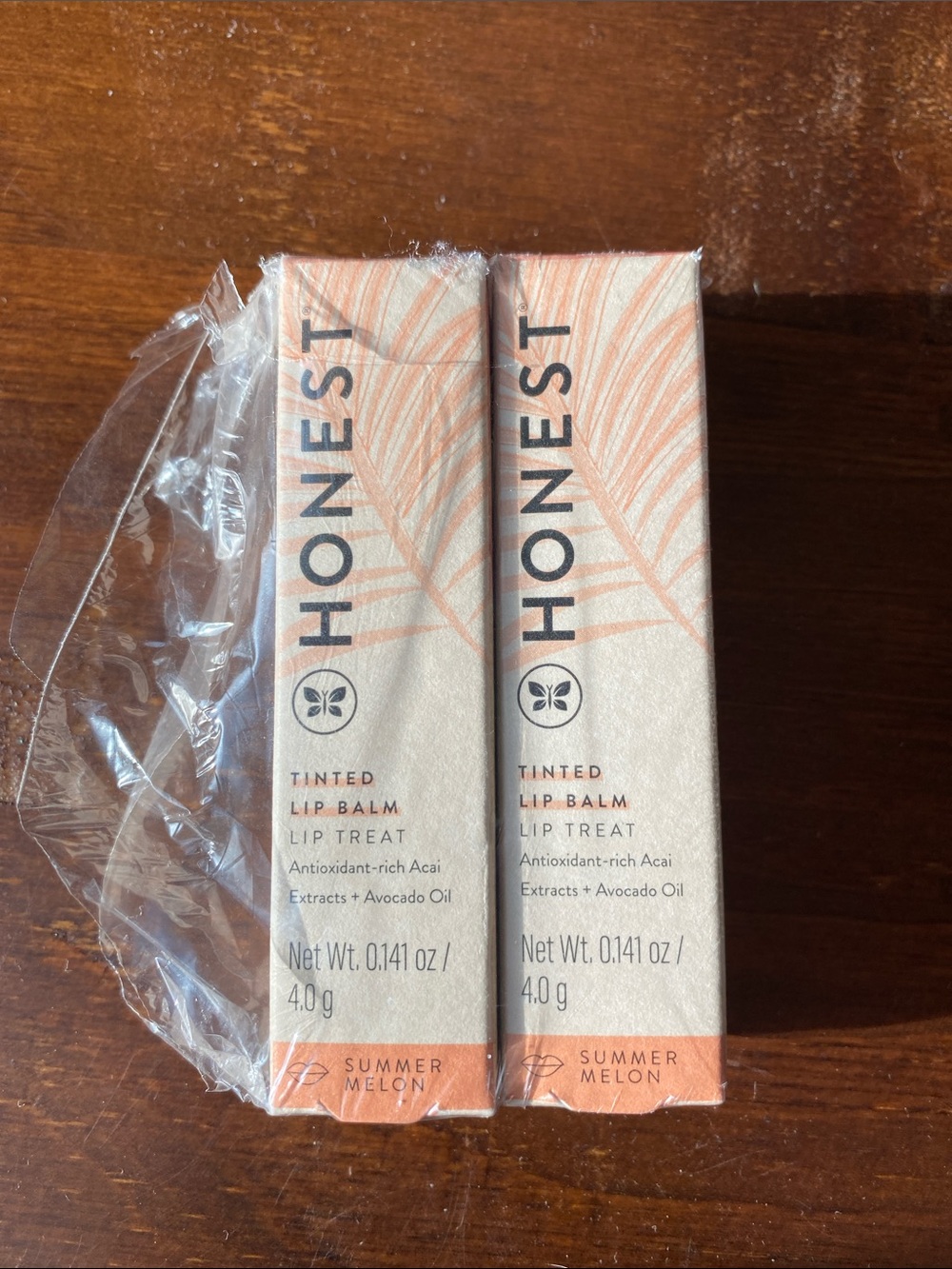 (2) Honest Tinted Lip Balm - Summer Melon